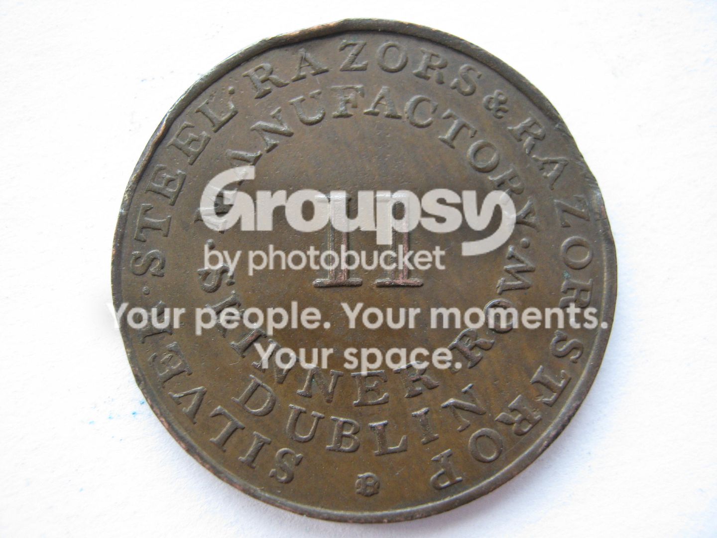 Ireland Dublin token c.1830 Holmes Irish Cutlery eBay